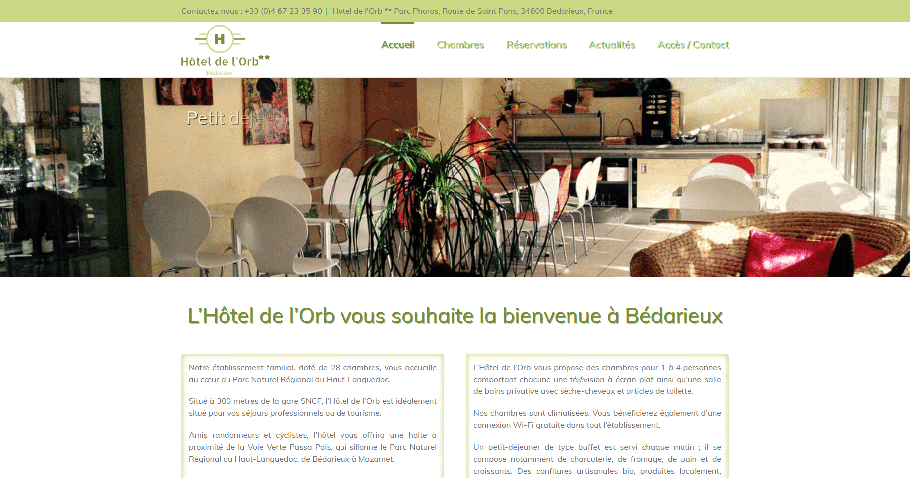Hôtel de l Orb Bédarieux 28 chambres Hotel de l Orb