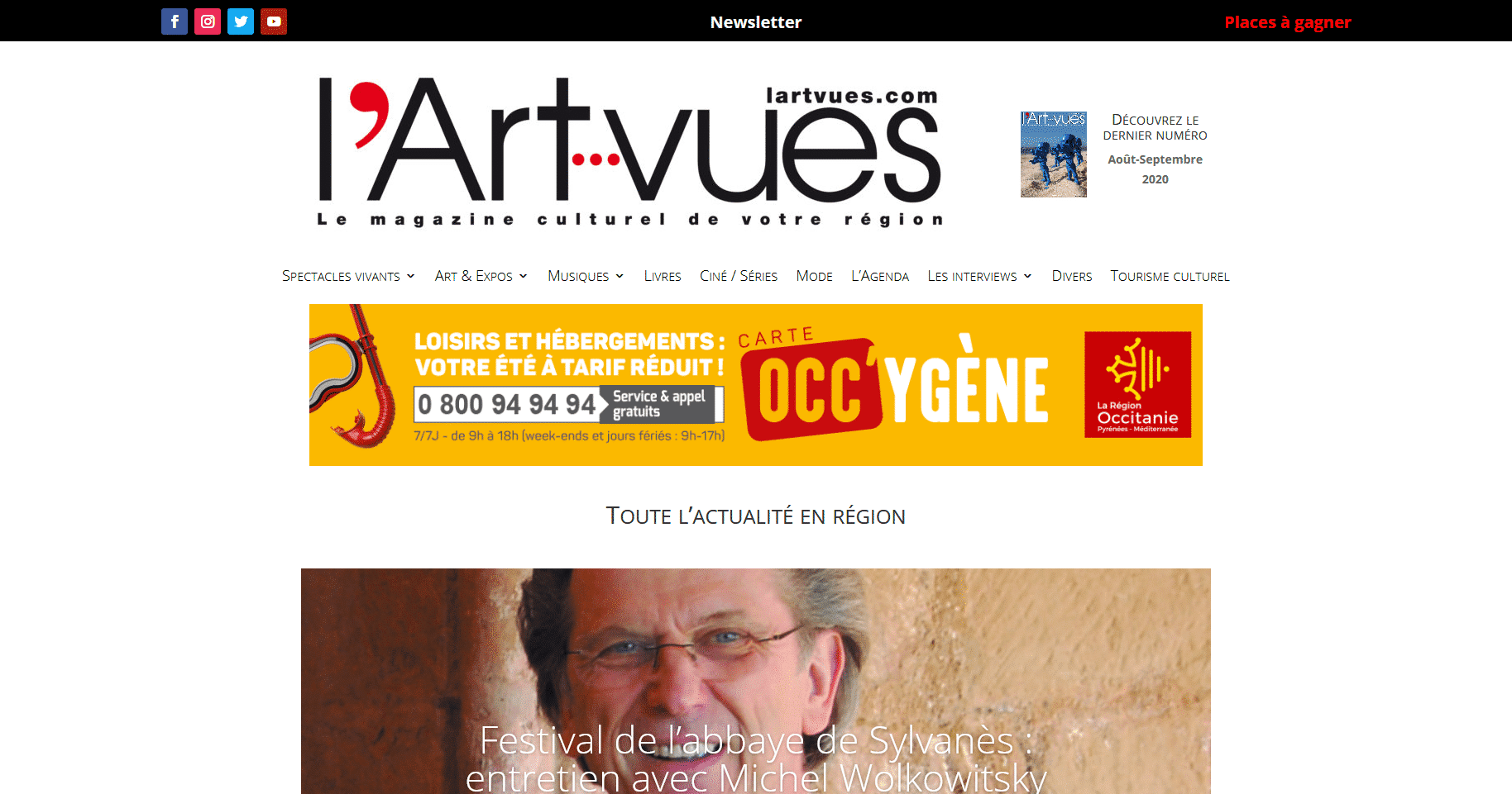 Site web lartvues.com réalisé par The Webmaster
