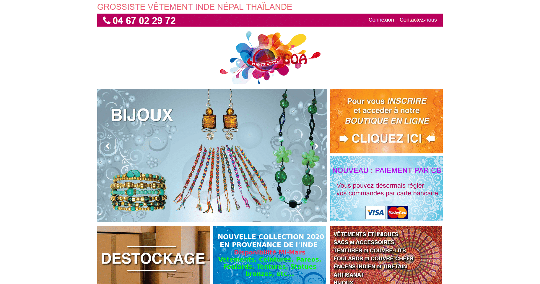 Planète Goa Import Vêtements Ethniques Planete Goa