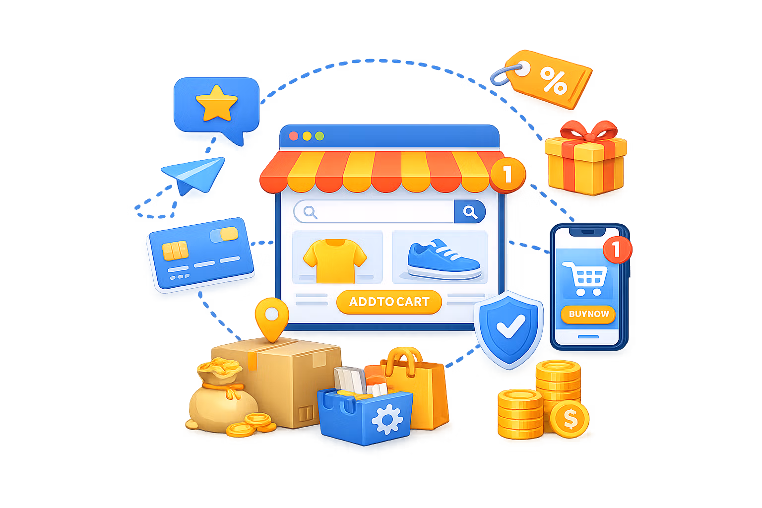 Création de site e-commerce WooCommerce et PrestaShop