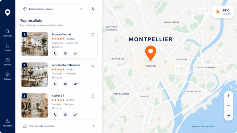 Recherche de lieux à Montpellier